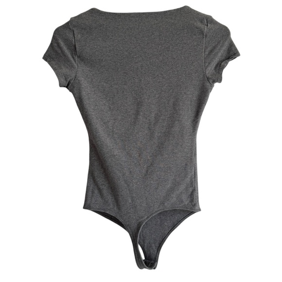 Abercrombie & Fitch Short-Sleeve Seamless Fabric Squareneck Bodysuit, Size S - Picture 5 of 6
